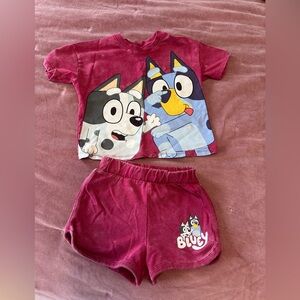 BLUEY Kids Summer Set - Red